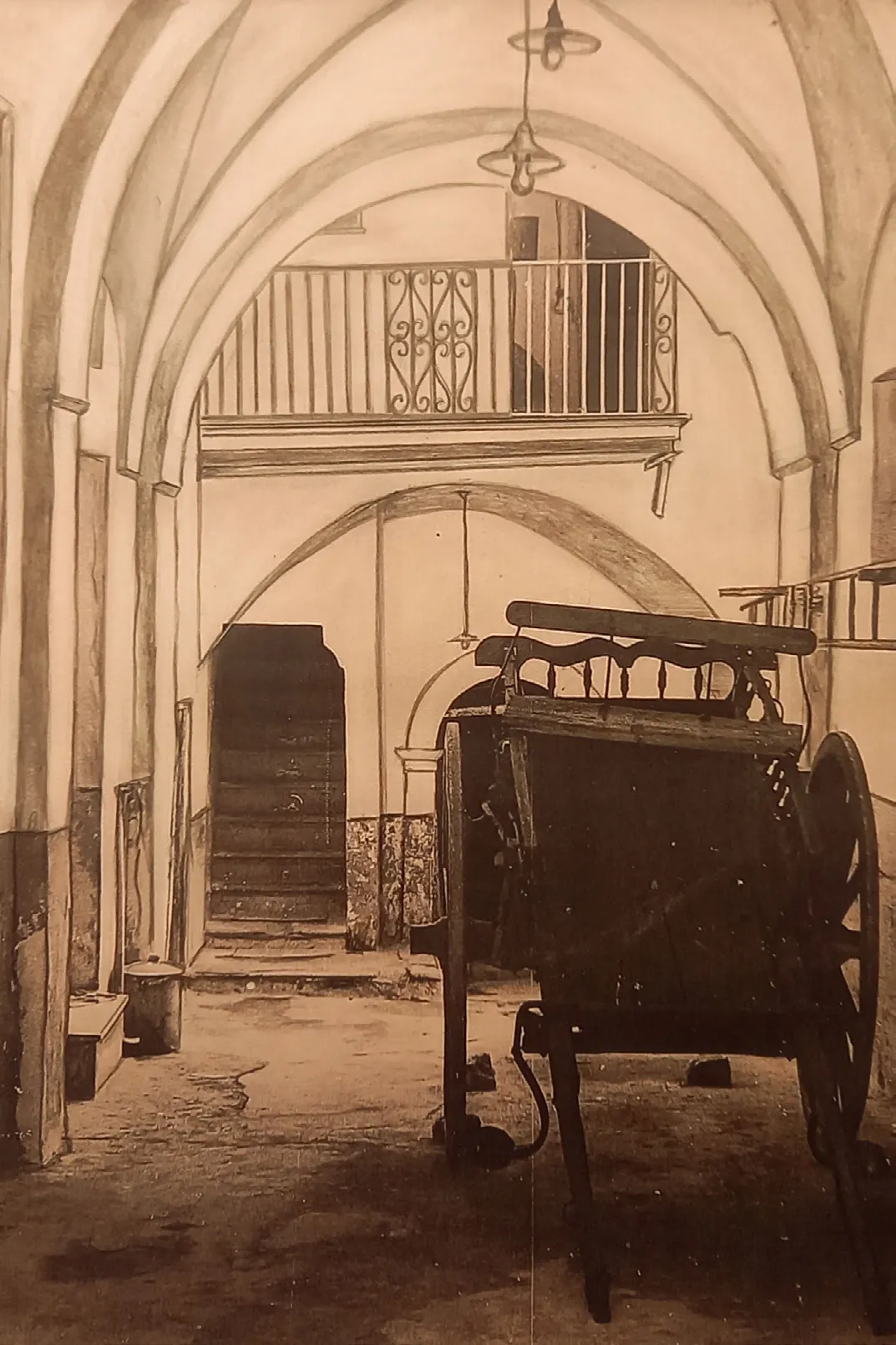Ingresso principale via Gramsci, 15 “Androne dei sette veli”