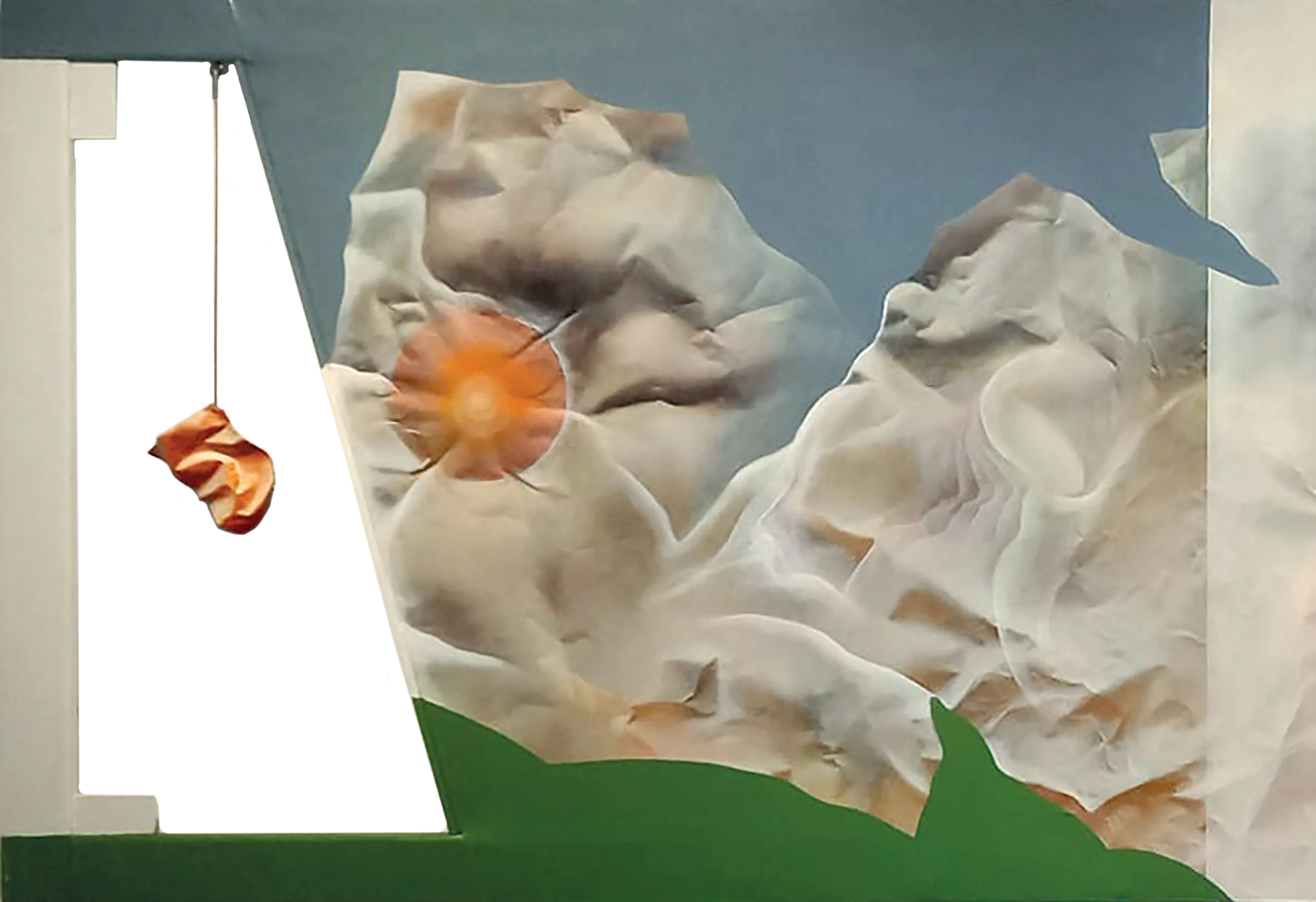 L’artista mentre guarda l’aurora